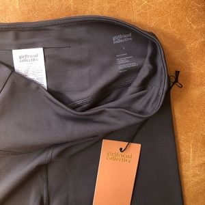 Girlfriend collective grey bike shorts